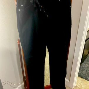 7FAMK straight black pants